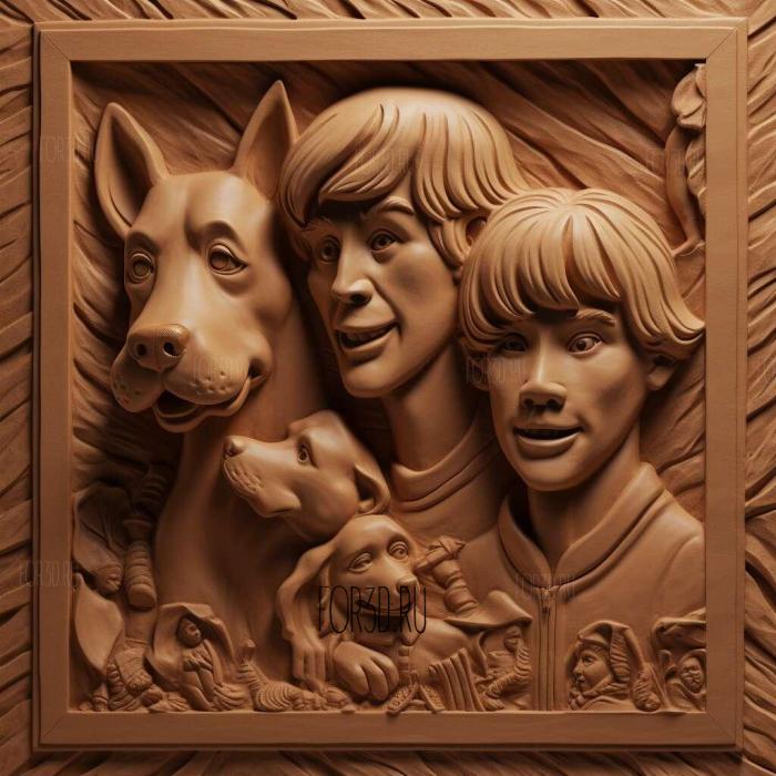 Be Cool Scooby Doo series 3 stl model for CNC